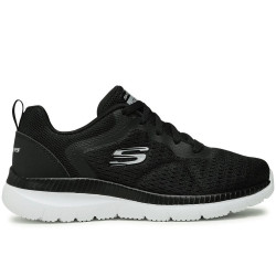 Skechers C-Bountiful 12607-BKW Damen Sneaker Schwarz Weiß